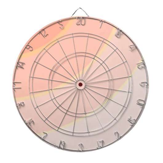 Peach Swirls Dartboard Dartbord (Voorkant)