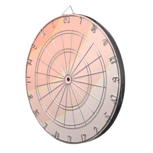 Peach Swirls Dartboard Dartbord (Voorkant Rechts)