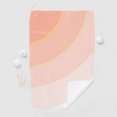 Peach Swirls Golfhanddoek (Insitu)