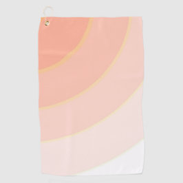 Peach Swirls Golfhanddoek