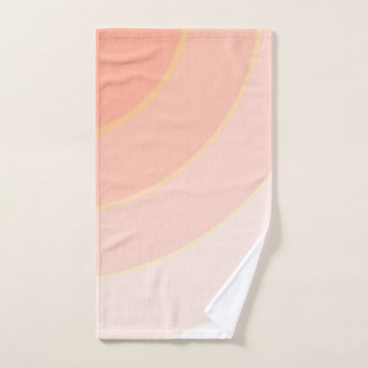 Peach Swirls Towel Bad Handdoek (Handdoek)
