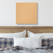 Peach Tan Color Block | Soft Wedding Design Canvas Afdruk (Insitu (Slaapkamer))