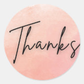 Peach Thanks Sticker (Voorkant)