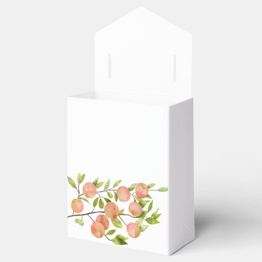 Peach Theme Baby shower Favor Box Bedankdoosjes (Geopend)