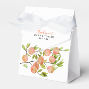 Peach Theme Baby shower Favor Box Bedankdoosjes