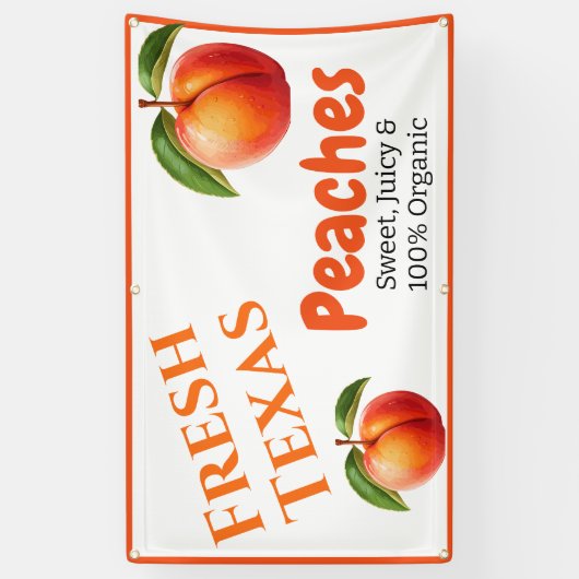 Peach Theme Business Spandoek (Verticaal)