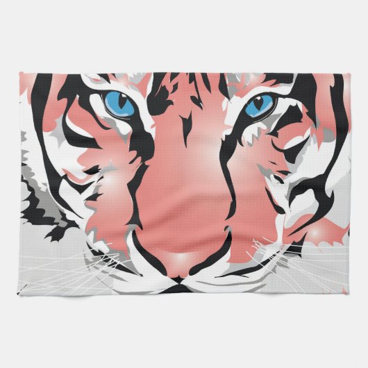 PEACH TIGER KEUKENHANDDOEK (Horizontaal)