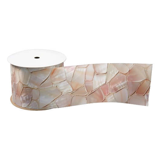 Peach-Toned Moeder van Pearl Mosaic Lint (Spoel)