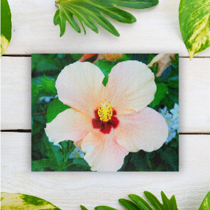 Peach Tropical Hibiscus uit Venetië, Italië Legpuzzel