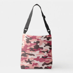 Peach Urban Camo Roze Bruin Ruby Rood Crossbody Tas