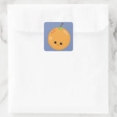  Peach Vierkante Sticker (Tas)