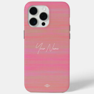 Peach Waterverf Look mobiele telefoon geval iPhone 15 Pro Max Hoesje
