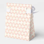 Peach Wave Pattern-Twinkle, Twinkle Little Twins F Bedankdoosjes (Achterkant)
