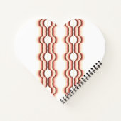 Peach Wave Symmetry Notitieboek (Achterkant)