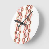 Peach Wave Symmetry Ronde Klok (Hoek)