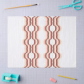 Peach Wave Symmetry Tissuepapier (Craft)