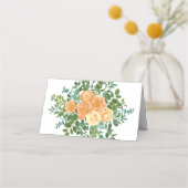 Peach Wedding Classic Floral Rozen (Achterkant)
