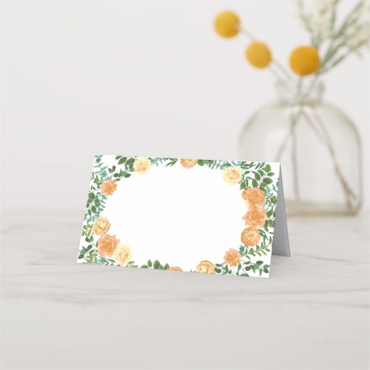 Peach Wedding Classic Floral Rozen (Voorkant)