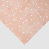 Peach White Dots Birthday Tissuepapier (Detail)