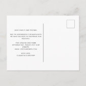 Peach Worth the Wait Wedding Verander de datum Aankondigingskaart (Achterkant)