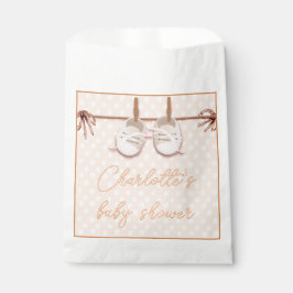 Peach-y Baby schoenen Bedankzakje