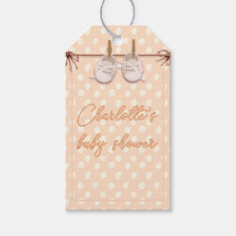 Peach-y Baby schoenen Cadeaulabel