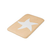 Peach Zee Star Bath Mat (Gekanteld)