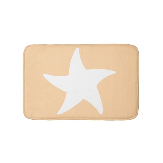 Peach Zee Star Bath Mat (Voorkant)
