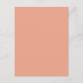 Peach Zomer Trouwplaats Kaart DIY (Achterkant)