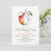 Peaches Anniversaire Fête Invitation (Debout devant)