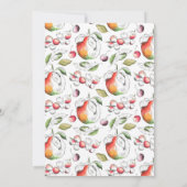 Peaches Anniversaire Fête Invitation (Dos)