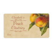 Peaches Canning étiquette (Devant)