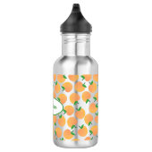 Peaches Cute Kids Bouteille d'eau avec le nom (Droite)