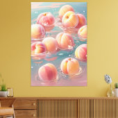 Peaches Étendu Canevas Impression (Insitu(Salon))