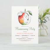 Peaches Housewarming Party Uitnodiging (Staand voorkant)