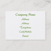 PEACHES VISITEKAARTJE (Achterkant)