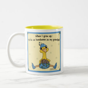 Peachick Handsome zoals opa Tweekleurige Koffiemok