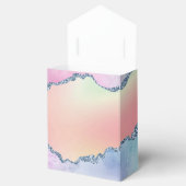 Peachy Agaat |  zachte pastel Waterverf Ombre Bedankdoosjes (Geopend)