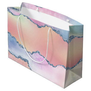 Peachy Agaat    zachte pastel Waterverf Ombre Groot Cadeauzakje