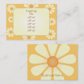 Peachy Daisy Visitekaartje (Voorkant / Achterkant)
