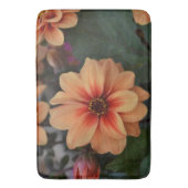 Peachy Floral Bath Mat (Voorkant Verticaal)