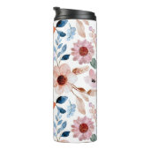 Peachy Flower Tumbler Thermosbeker (Geroteerd rechts)