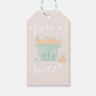 Peachy gift label cadeaulabel