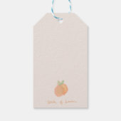 Peachy gift label cadeaulabel (Achterkant)