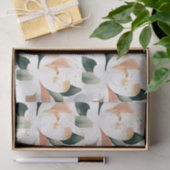 Peachy Gold Peonies Gespikkeld tissuepapier (Geschenk)