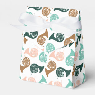 Peachy Green French Horn Levering muzikale parti Bedankdoosjes