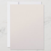 Peachy Honeysuckl Flat Faire-part de mariage (Dos)