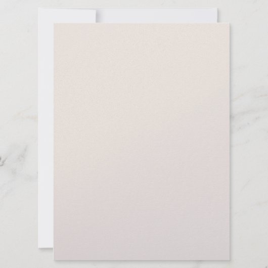 Peachy Honeysuckl Flat Faire-part de mariage (Dos)