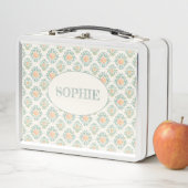 Peachy Keen Blossoms Gepersonaliseerde Lunch Box (In situ)