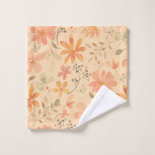 Peachy—motif floral rose doré